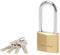 MASTER LOCK 2950EURDLJ Vorhängeschloss 50mm Vollmessing - Hoher Bügel