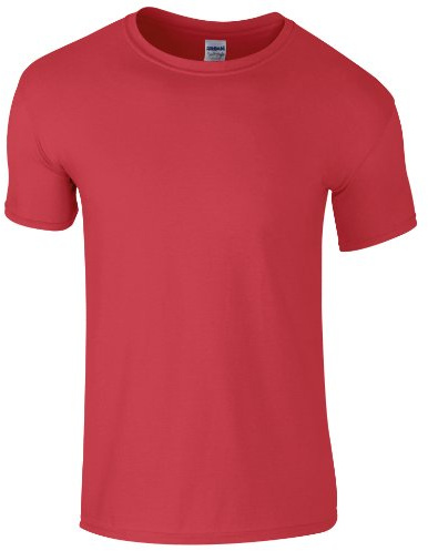 Gildan Mens Short Sleeve Soft-Style T-Shirt (S) (Cherry Red)