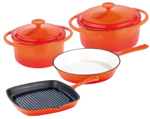 Tornwald-Schmiede Gusseisentopfset: Topf- und Pfannen-Set aus Gusseisen, 4-teilig (Töpfe und Pfannenset, Topfset Gusseisen)