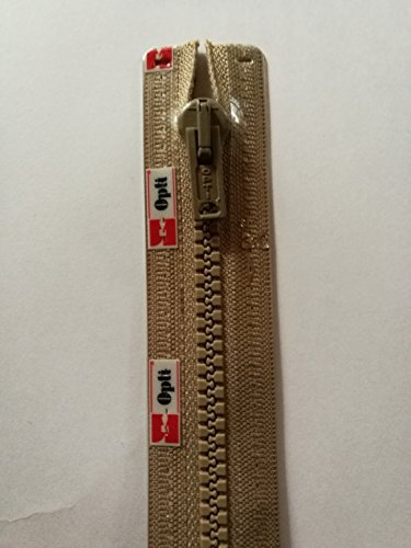 Opti P60-65-00886 Reißverschluss, 100Prozent Polyester, 00886 Braun, 65cm