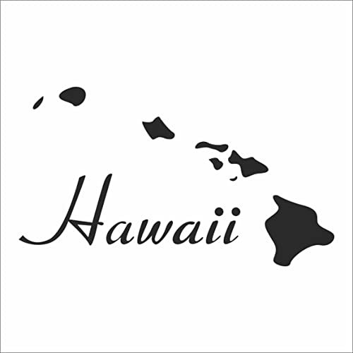 INDIGOS UG Aufkleber - Autoaufkleber - JDM - Die Cut - Hawaii - Tropical Islands - Auto, Truck, Notebook, Laptop, Vinyl - Folie Decal Sticker - schwarz - 190mm x 109mm