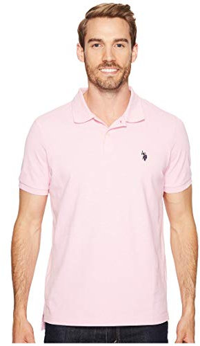 U.S. Polo Assn. Polo classica da uomo, Pink Sunset Heather, L