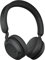 Jabra Elite 45h Cuffie On-Ear Wireless, Cuffie sovraurali solide, pieghevoli e con autonomia della batteria pari a 50 ore, 2 microfoni per le chiamate, Nero