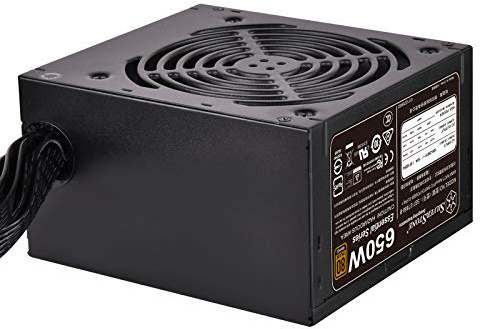 Silverstone SST-ET650-B v1.4 - Strider Essential Serie, 650W 80 Plus Bronze ATX flüsterleises PC-Netzteil mit 120mm-Lüfter, Zwei 8-Pin-EPS mit Unterstützung mehrerer 8- / 6-poliger PCI-E-Anschlüsse