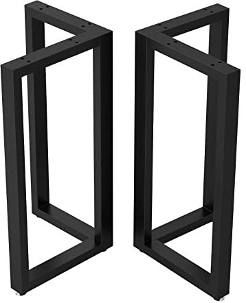 Lot de 2 Pieds en métal pour Table en Forme de V, 71,1 cm de Haut, Pieds de Table en métal Noir, Pieds de Bureau industriels Robustes