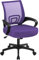 Yaheetech Adjustable Desk Chair Office Chair Comfy Swivel Mesh Chair Ergonomic Work Chair Mid-Back Task Chair with Arms for Home Students Study