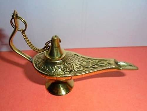 Exclusive Global Beautiful Brass Aladdin 7,6 cm Dekorative Genie Oil Lamp Aladin Home Decor Gift