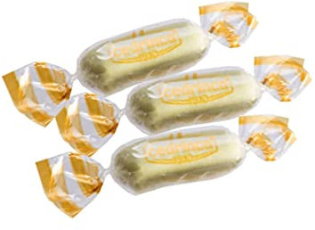 Gessetti Gialli incartati singolarmente | Confezione da Kg 1 | Cedrinca la Caramella del Lago di Garda (Limone Zenzero Curcuma)
