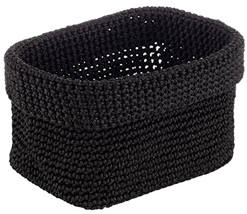 APS 30395 Häkelkorb aus Kunstfaser Universal für Brote/Brötchen und kleiner Haushaltsartikel, 20 x 13,5 cm
