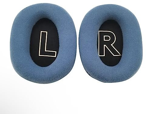 repairy 2X Ersatz-Ohrpolster passend für Logitech G PRO/PRO X/PRO X Lightspeed Gaming Headset (Flanell (Blau))
