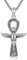 YueYuan Ankh Halskette Herren Damen 925 Sterling Silber Ägyptische Kreuz Ankh Anhänger Auge des Horus Halskette Schutz Amulett Schmuck Geschenk für Weihnachten