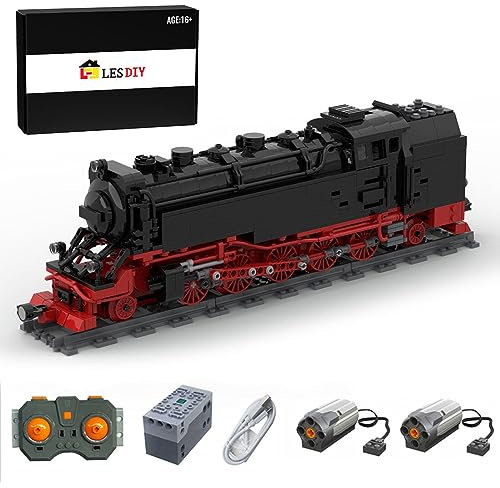 APAP Technik Dynamisch Bahn Bausteine, 976 Stück HSB Dampflok 99.72 Dampfzug Bausteine Bausatz kompatibel mit Lego