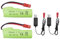 2PCS 3.7V 500mAh Li-ion Batterie mit USB-Ladekabel für Huina 1337 1338 1516 1517 Fernsteuerungs-Ingenieurfahrzeug RC Fernbedienung Spielzeugauto