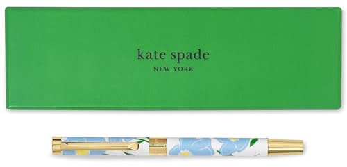 kate spade new york Kugelschreiber mit schwarzer Tinte und wiederverwendbarer Geschenkbox, professioneller Bürostift für Frauen, akzeptiert Standard-Nachfüllungen, Sunshine Floral