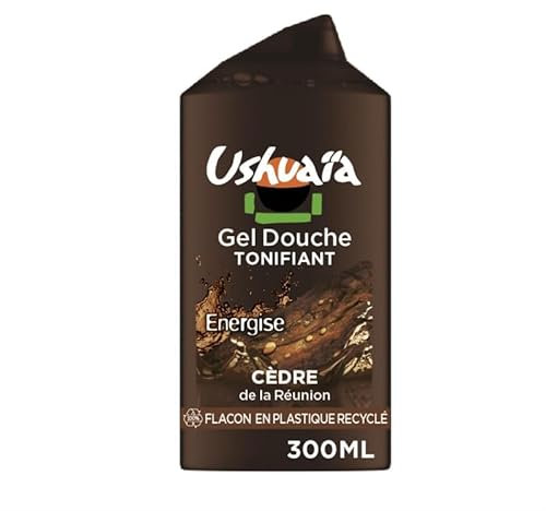Sensation Tonifiante : Gel Douche Ushuaïa au Cèdre - 300ml | Hydratant & Rafraîchissant - Le Lot De 4