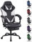 Play haha.Gaming chair Office chair Swivel chair Computer chair Work chair Desk chair Ergonomic Chair Racing chair Leather chair Video game chairs (White,With footrest)