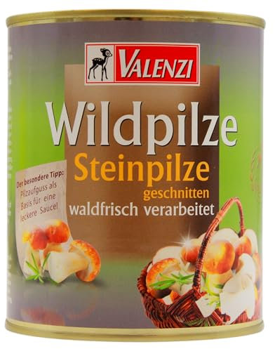 Valenzi Wildpilze Steinpilze geschnitten, 6er Pack (6 x 455g)