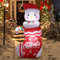 Gonfiabili Natalizi Pupazzo di Neve 6FT: Quorium 1,8M Decorazione Natalizia Gonfiabile con luci LED - Blow up Decor per Esterni Interni, Feste Giardino Prato Casa