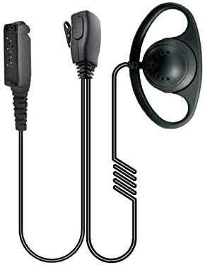 D Shape PTT Mic Earpiece for Sepura STP9038, STP9000, STP8080, STP8040, STP8038, STP8035, Multi-pin Walkie Talkies
