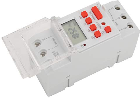 Zeitschaltuhr, Wöchentlicher 12/24-Stunden-Zeitschaltuhr, Zeitrelais DC 24 V 30 A, Programmierbare LCD-Ein-/Aus-Steuerung für den Privaten und Industriellen Einsatz