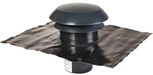 Chapeau de toiture plastique finition ardoise - Diamètre 160 mm - CARA - Anjos