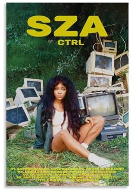 aizhimi Sza Sänger-Poster, Albumcover, Musikposter für Zimmer, ästhetische Leinwand, Wandkunst, Schlafzimmerdekoration, 30 x 45 cm