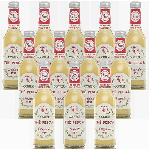 Tè Alla Pesca Cortese Bevanda Analcolica 12 bottiglie cl. 27,5