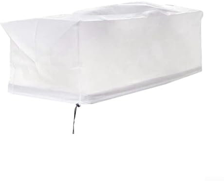 Rechteckige Pflanzkasten-Abdeckung, Winterpflanzenabdeckung, Balkonblumenkasten-Abdeckung, kommt mit verstellbarem Kordelzug, zum Schutz von Balkonen, Fensterbänken, Gärten (100 x 40 x 45 cm)