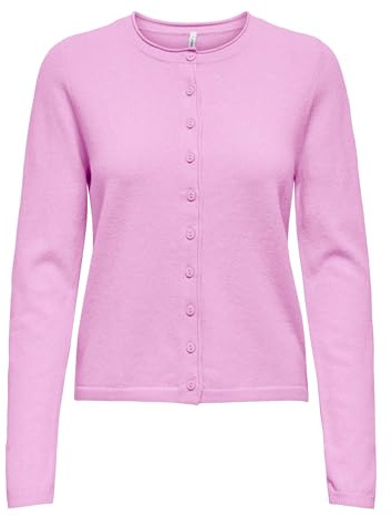 ONLY Onlloyal Life LS O-Neck Button Cardi Knt Onlloyal Life LS O-Neck Button Cardi Knt Donna (Pacco da 1)