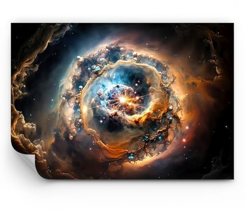 Fototapete 100x70cm Moderne Tapeten Weltraum - 5808 - WF1 | Universum Kosmos Galaxis Standard Wand Dekoration Wandtapete Bildtapete Wohnzimmer Schlafzimmer Wanddeko Art Wallpaper