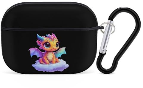 Cute Dragon Printed Bluetooth Earbuds Case Colorful Wireless Headphones Covers Compatible With AirPods Pro 2