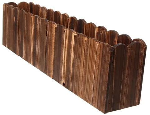 CIYODO Maceta de Madera Resistente para Jardín Falsas Decoración Práctica para Interiores y Exteriores