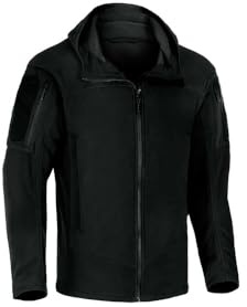 Clawgear Fleecejacke mit Kapuze Lynx Fleece Hoody, Herren Kapuzen- & Sweatjacken Herren, Schwarz, M