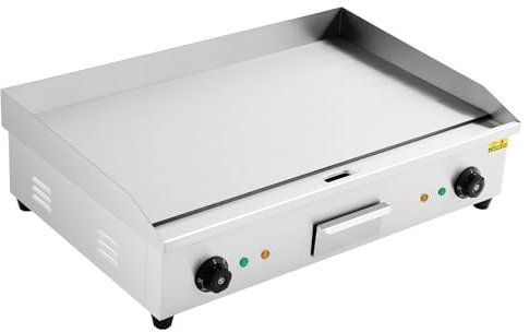 CHIMHOON 4400W Elektro Grillplatte, Griddleplatte, Bratplatte, Grill Tischgerät Gastrobräter, Elektrogrill Bräter 300 ℃, Gastro Elektrische-Grillplatte, Gastronomie Griddleplatte, Kochfläche Bräter