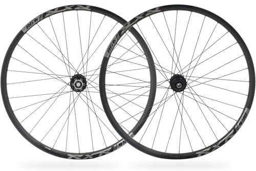 KUNYOS Mountion Bike - 26/27.5/29 Tubeless-Laufradsatz, Scheibenbremse, Steckachse/Boost Für MTB-Vorderrad, M15 X 110 Mm, M12 X 148 Mm, Aluminium-Laufräder, F/V,29inch