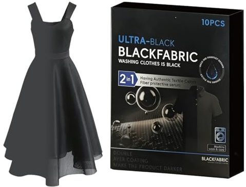 Tinte textil - Refrescante de color, 10 unidades de hojas oscurecidas y pastillas de tinte para algodón, seda y lana, restauración de color para vaqueros y camisetas, gris oscuro