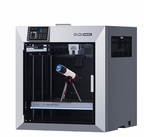 QIDI MAX4 3D-Drucker, 2026 Upgrade Extrem Großes Bauvolumen 390x390x340mm | FDM 3D Printer, 800 mm/s Höchstgeschwindigkeit, 65°C Beheizte Kammer, AI-Kamera, Auto-Leveling, für Einsteiger & Profis