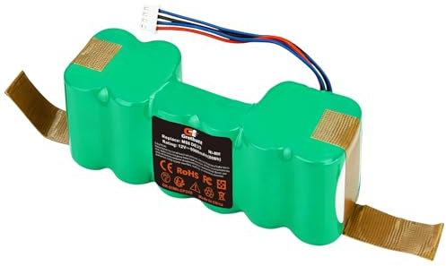Batteria di ricambio Ni-MH da 12 V e 5000 mAh per Ecovacs Deebot Ozmo 900, 901, 902, 907, 600, 610 robot aspirapolvere M88, Deebot DE5G, Combo I5 I5+, J7, J7+, J9, J9+ (ZJ1517-HFR)
