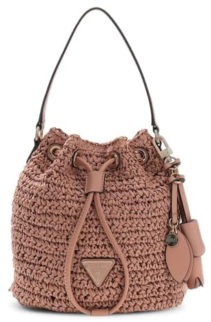 GUESS Umhängetasche Handtasche Ofelia Top Handle Bucket Coral Pink altrosa