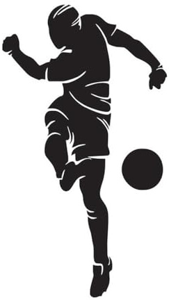 FUTUREORYY Autocollant Mural Football 3D Papier Peint Noir, Décoration Murale pour Chambre Ado Garçon, Fille et Espace Gaming, Autocollant Sportif Amovible Facile à Poser et Retirer