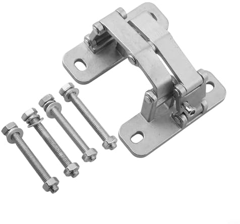 Cerniera per porta in acciaio inossidabile, resistente a 180 gradi, per porte tagliafuoco e pietra spessa, carico 70 kg, grado industriale, perno nascosto, hardware per ingresso principale (70 kg)