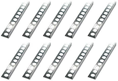 Fuchs Design Premium Fliesenschiene 12,5 mm Winkelprofil Aluminium Natur 2,5 m (1 Stück | 2,5m)