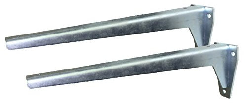 Sunload Regalbodenträger Schwerlastträger L-Profil Konsole Stahl verzinkt (2 x 330 mm)