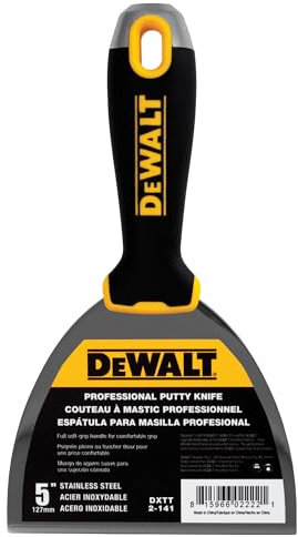 DEWALT Spachtelmesser, 12,7 cm, Edelstahl mit weichem Griff, DXTT-2-141