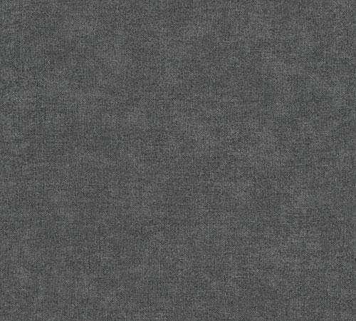 Livingwalls Vliestapete Paradise Garden Tapete Uni 10,05 m x 0,53 m schwarz Made in Germany 367219 36721-9