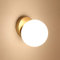 Goeco Lampada da Parete Interno, Moderno Applique 15cm, Lampada a Muro Creative Palla di vetro E27 lampadina NON contiene, per Camera da letto, Soggiorno