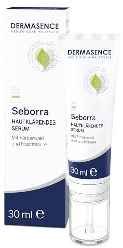 DERMASENCE Seborra Hautklärendes Serum, 30 ml – Nachtpflege für unreine Haut, reduziert Pickel, beruhigt sichtbar, leicht kühlend, fettet nicht, zieht schnell ein, vegan, für fettige Haut geeignet