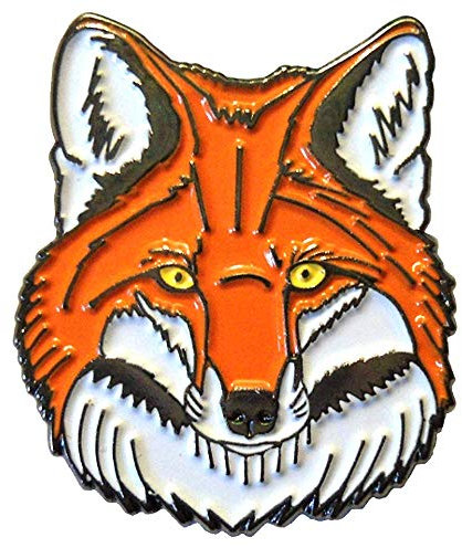 Mainly Metal ™ Emaille-Anstecknadel, Fuchs, 25 mm