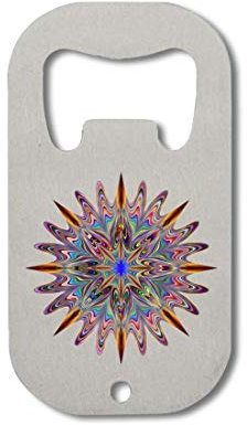 ATPRINTS Psychedelic Star Flaschenöffner aus Edelstahl