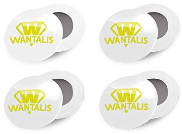 Wantalis Clips magnétiques Porte dossard Adulte Unisexe, Blanc, Taille Unique